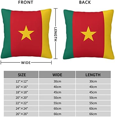 Kamerunski poklopci zastave Kamene Custun Cover Cules Square Jastučnici kauč na kauču Kuće Kuće Početna Dekor 12 x12