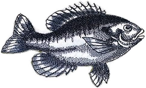 Priroda Bounty prekrasna skitnica ribe [bluegill riba] vezeno željezo na / sew flaster [5 x3.4] izrađen u SAD-u]
