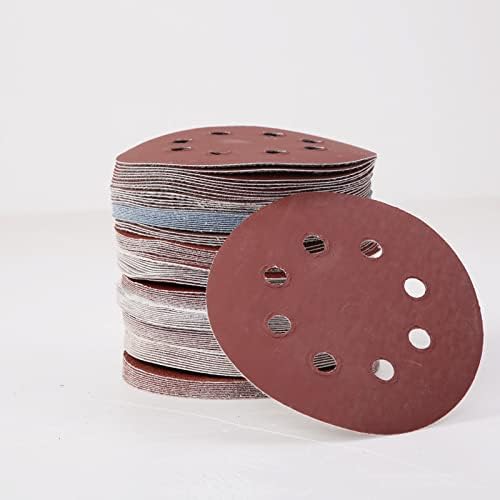 Bienka 5inch 125mm okruglih osmog rupa na disku pješčane listove grit 80-3000 kuka i petlje brušenje diskova