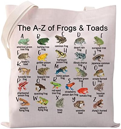 VAMSII torba za žabe i Krastače A-Z žaba & amp; žabe torba za kupovinu namirnica estetska torba za žene djevojke