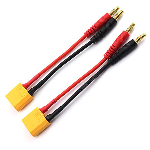 DGZZI 2PCS XT90 muški konektor do 4.0mm banana muški utikač lipo balans baterija kabel za punjenje
