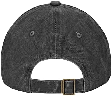 Allgobee pamučna bejzbol kapa kučke-sa-sa-sačarima dad šešir podesiv polomični kamionder unisex stilske šežerne crne boje