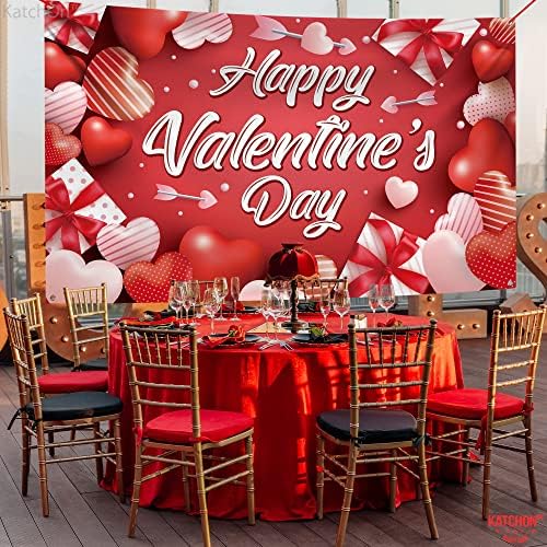 Xtralarge Happy Valentines Baner - 72x44 inča | Dan valentina, Dan za Valentine, Dekor za dan zaljubljenih za ured | Valentine Backdrop, Valentines Party Decorations | Valentines pozabarenja za fotografiju