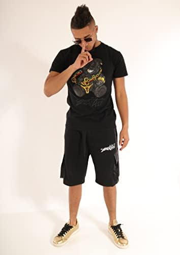 Screenshot muns hip-hop NYC Srednja odjeća Premium TEE - Urban Varsity Racing Patch Vez za vez visoke gustoće Gel Print majica