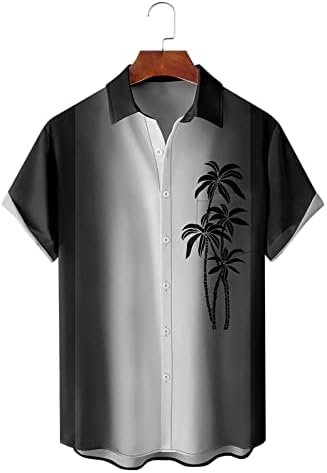 Hicolliee Crazy Hawaiian majica za muškarce Stretch Golf Majice za muškarce Svakodnevno nošenje višestruke majice