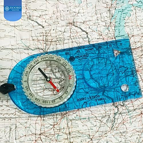 Camping kompas - Svjetlosni planinarski kompas - Kompas za preživljavanje - Orijentalni kompas Kids Kids CAMPING Kit - Profesionalna kompas Navigacija Mapa Čitanje - Boyscout kompaktni kompas Magnetni naslov