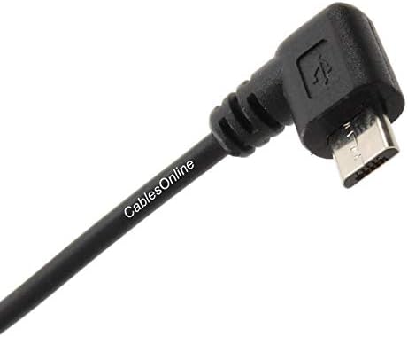 CABESONLINE 5FT USB 2.0 A mužjak do levo-kut mikro USB 5-pinski muški kabel, USB-15C5L