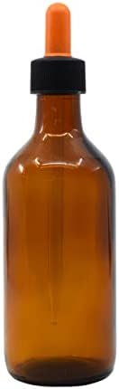 Eisco Dropping Bottle, 180ml-Amber soda staklo-Screw kapa sa Amber Glass Dropper & Laboratorije za gumene sijalice