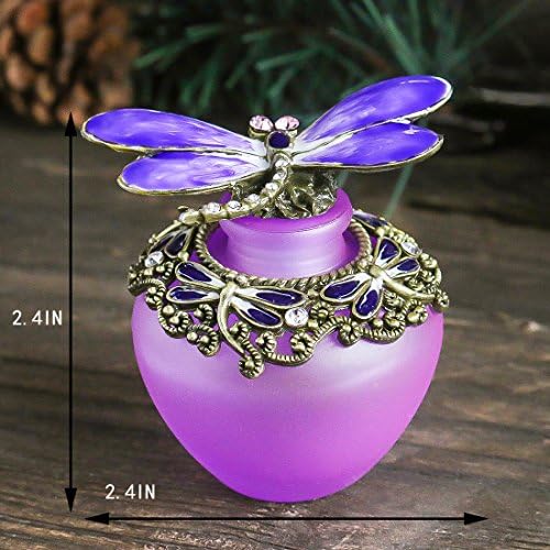 YU FENG 40ml Fancy Purple Dragonfly i 25ml Pink Vintage Bejeweled Dekorativni ukrasni FACE Perfime