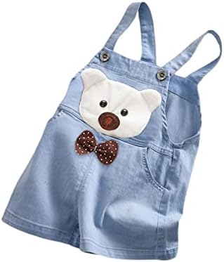Toddler Baby Girls Boy's Trapemper Jeans Jeans Cijelo ljeto za djevojački dječak sa slatkim 3D odijelima za djevojke Djevojke odjeću 2T-3T Djevojka odjeća