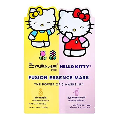 Crème Shop® Hello Kitty Fusion essence Mask ananas i hijaluronska kiselina bogata antioksidans i intenzivno