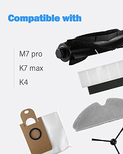 BBT BAMBOOST Rezervni dijelovi za Proscenic M7 Pro, M7 Max, M8, prašine filteri glavni Rolling četke Mop Odjeća Clearning Pads dodatna oprema