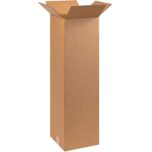 Caja dostava visokih valovitih kutija, 10 x 10 x 30, Kraft, 25 / paket