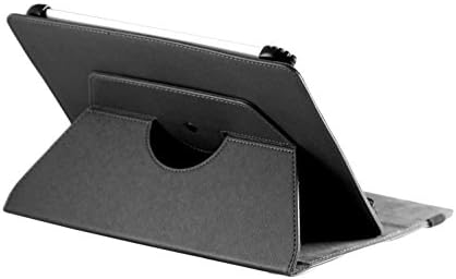Navitech Crna navlaka od umjetne kože s rotirajućim postoljem od 360 kompatibilna s Galaxy Tab S
