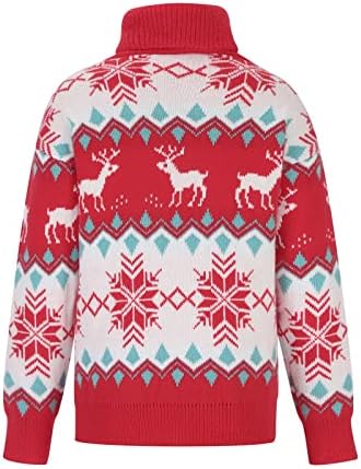 Božićni kornjači za žene, 2022. modni dugi rukav plemit pulover vrhove zimske ležerne pletive Jumper Crveno
