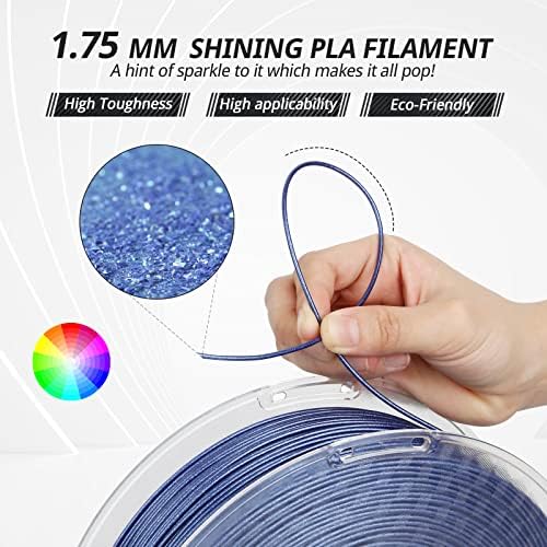 AMOLEN 3D filament pisača, PLA Filament 1,75mm Dual Color Filament, svilena promjena boje 3D ispis