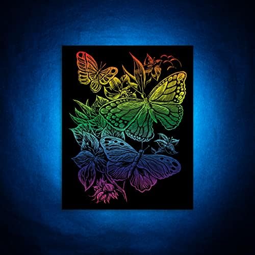 Kraljevska i Langnickel Rainbow gravirajuća umjetnost, leptiri