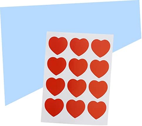 Aboofan 4pcs crvene naljepnice Metalne naljepnice za vjenčanje naljepnice za Valentine Dan Srca Naljepnice za valentinove srca srca Metalne naljepnice naljepnice u obliku srca love naljepnica srca