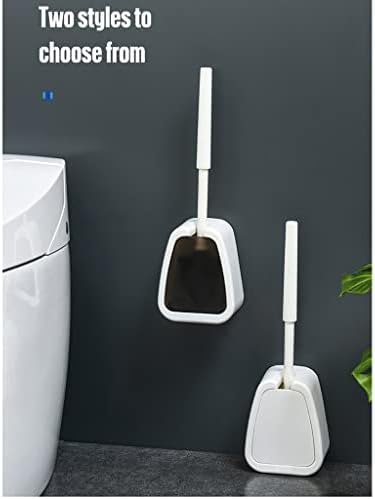 WC BRONT WC i držač za toalet, toaletna četkica 2poeces zidna toaletna četkica za čišćenje za čišćenje kućnog četkica za čišćenje alata za kupatilo Podesite poklopac Automatski se zatvara kupatilo