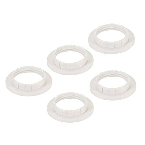 PATIKIL E14 prstenovi za Rasvjetnu utičnicu, Adapter prsten za držač sjenila od 5 paketa za rasvjetna tijela, bijela boja