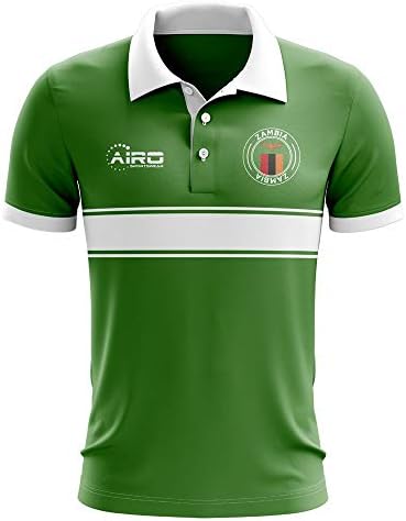 Airosportswear Zambija Koncept Stripe Polo Fudbal Fudbal Majica Dres