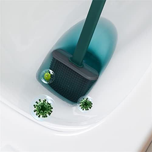 CDYD silikonski toalet četkica za čišćenje četkica za toaletna četka glava na zid-montirajući alat