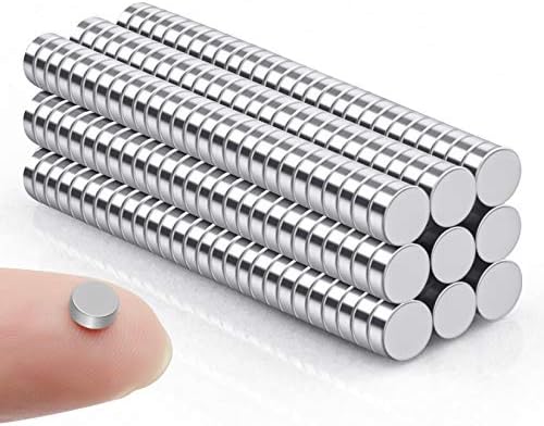 FINDMAG 100 pakovanja malih magneta magneti za frižider, 5x2mm Mini magneti, mali mali neodimijumski frižider sa magnetima, sitni magneti za DIY, tabla, mikro magneti za kancelariju, zanati