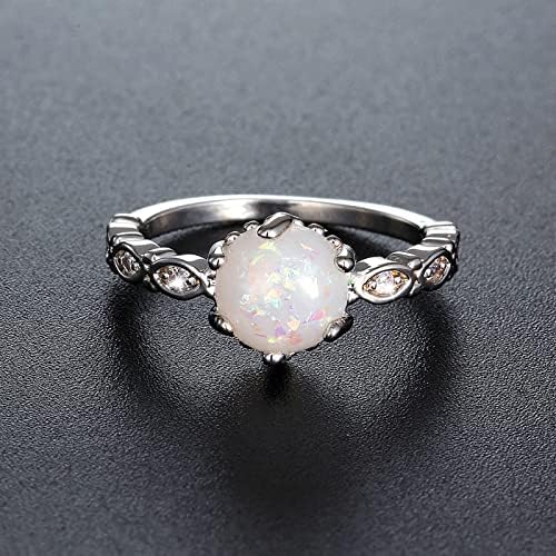 Obećaj prsten za žene modne žene bijeli dragulji koji blistaju zaručni prsten cirkonije za žene vjenčani prstenovi nakit odgovarajućim prstenima