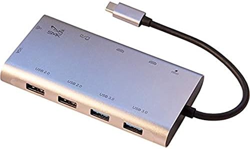 SMK-Link USB-C 100W mini priključna stanica sa višestrukim trostrukim video zapisom - za notebook - 100 W - USB 3.1 Tip C - 5 x USB priključci - Mreža - HDMI - VGA - žičana