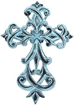 Dekorativni ukrasni ukrasni od 8,5 inčnih ukrasni od 8,5 inča za dom.religiozan metal viseći križni zidni