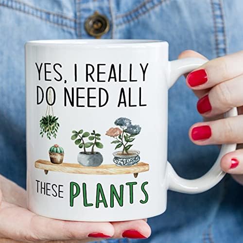 Ljubitelj biljaka šolje za kafu sobne biljke šolje za kafu zelena kaktus baštenska šolja 11oz da, zaista mi trebaju
