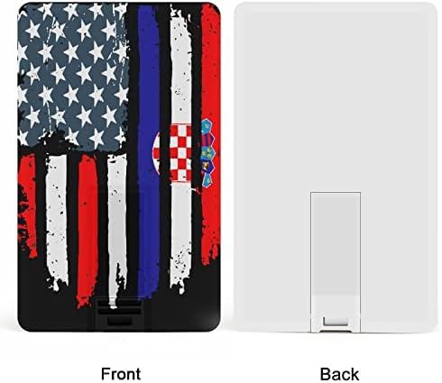 Hrvatska američka zastava kreditna kartica USB Flash Personalizirana memorijska stick tipka