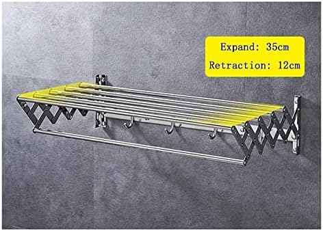 XMCX sklopivi stalak za sušenje odjeće Airer zidna držača za peškire vješalica za kapute stalak za