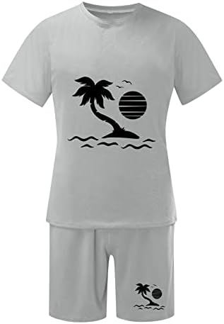 Bmisegm ljetne haljine za muškarce muške ljetne odjeće plaža kratki rukavi štampana košulja kratka odijela košulja slobodno vrijeme