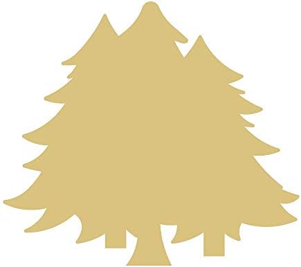 Izrez za drvo nedovršena drvena vješalica za vrata za božićnu jelku MDF oblik platna stil 20