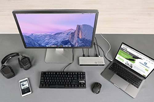 Utakmica Thunderbolt 3 Dock, omogućava dodatne ekrane, ožičenu mrežu, audio i više USB priključaka, kompatibilni sa Thunderbolt 3 Macs i PC-u