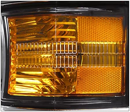 ZMAUTOPARTS projektor prednja svjetla Crna / hrom vozač lijevo kompatibilan sa 2015-2019 Chevy Silverado 2500 HD / 3500 HD
