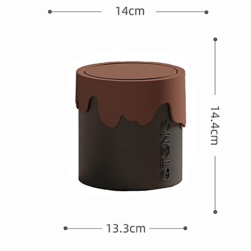 Sheebo Creative Chocolate Mini smeće može sa poklopcem otpadnim košom i 50 tačaka mini smeće