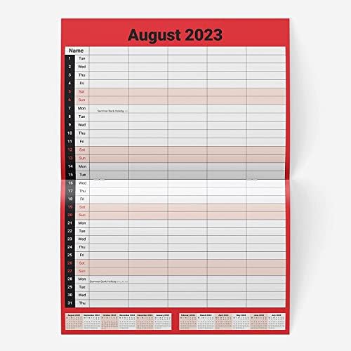 2021-2022 Akademski mjesečni planer kalendar A3 Osoblje Rota Porodični organizator mjesec