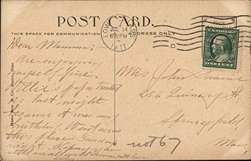North Common Lowell, Massachusetts ma originalna antička razglednica 1911