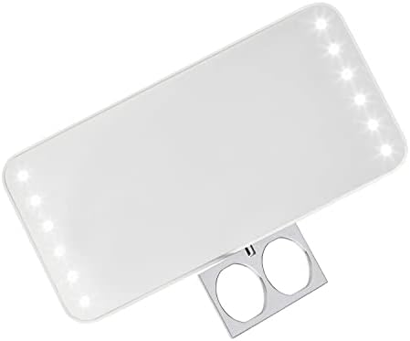 Riki Cutie Punjivo prenosivo ogledalo sa HD LED osvetljenjem, tri nivoa svetla, USB futrola za punjenje i nošenje