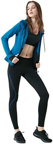 TSLA ženske točke termalne trke, visoki struk toplo obložene rukom, zimske vježbe joge hlače sa džepovima