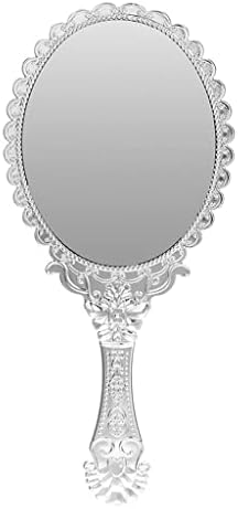 IOLMNG 1 komad Retro ogledalo dame Oval Makeup Rukohvat ogledalo dame Makeup Beauty taština ogledalo (boja :a, veličina
