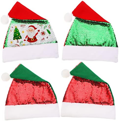 Božićni sekfin šeširi Reverzibilni sekfin Santa HATS Color Holiday Hat 11 Božićni šešir zimski odmor za odmor