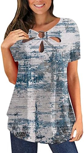 Ženski vrhovi sakriju trbuh tunika Ljetna majica kratkih rukava dugačke tankovne majice povremene haljine za