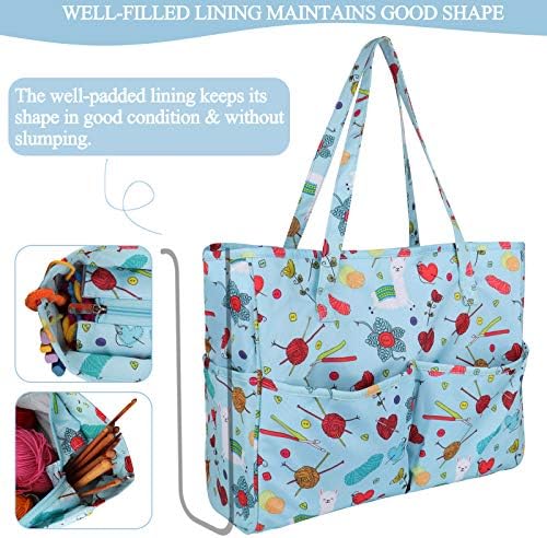 Coopay zanatska torba za pređu kukičanje pletenje križ projekta & potrošni materijal, kukičanje torbe pletenje