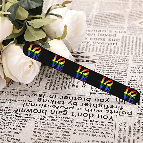Ljubav LGBT Gay Pride File noktiju Dvostrani fileri za nokte Trake Emery Ploče za manikuru Alati