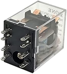 DJDLFA 5kom intermedijarni Relejni Mini elektromagnetni Relejni prekidač sa LED zavojnicom opšti DPDT 8/11/14