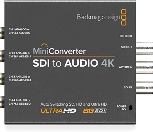 Mini pretvarač mini CrnacIc dizajn SDI u Audio 4K