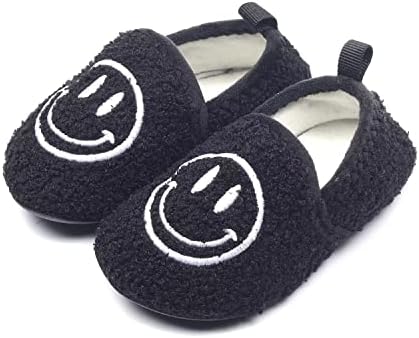 UCUHNB dječije papuče za malu djecu sa Smajlićem kućne papuče za zatvorene kućne neklizajuće gumene cipele za toplu ugodnu čarapu